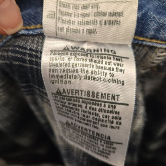 Carhartt Mens 36 Blue Denim Flannel Lined Relaxed Fit Jeans 8172 Made In USA - Picture 16 of 16